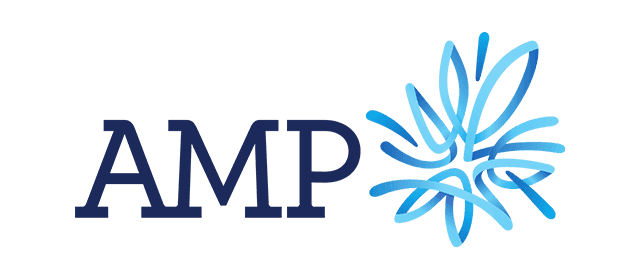 AMP Insurance logo.