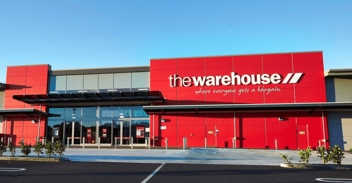 The Warehouse exterior signage.