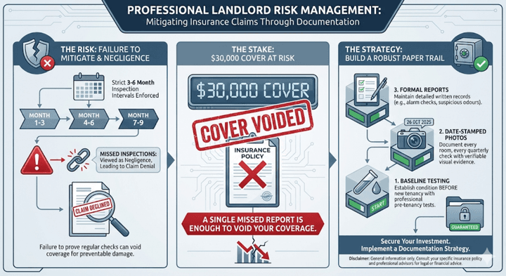 Quashed professional landlord risk management infographic for 2026.