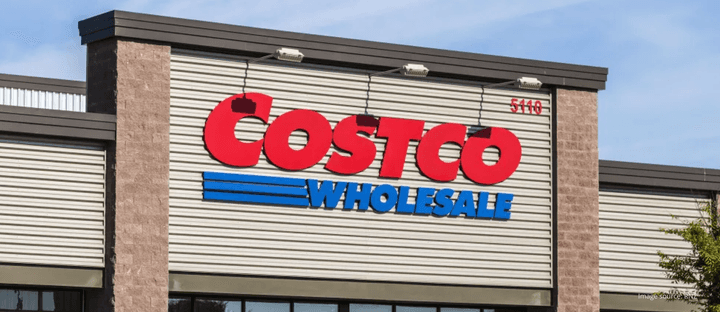 Costco exterior signage.