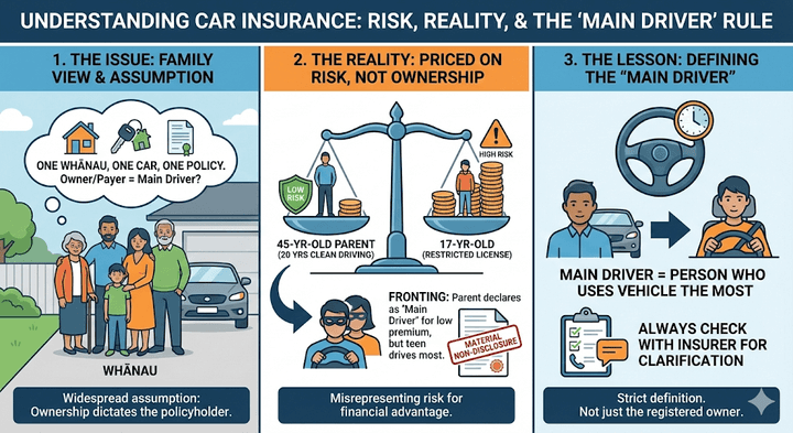 Quashed 2026 guide explaining the main driver rule and risk probability.